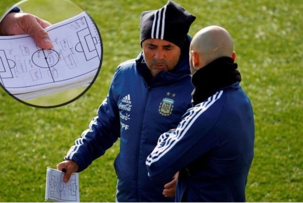 مسی در ترکیب اصلی آرژانتین مقابل اسپانیا عکس