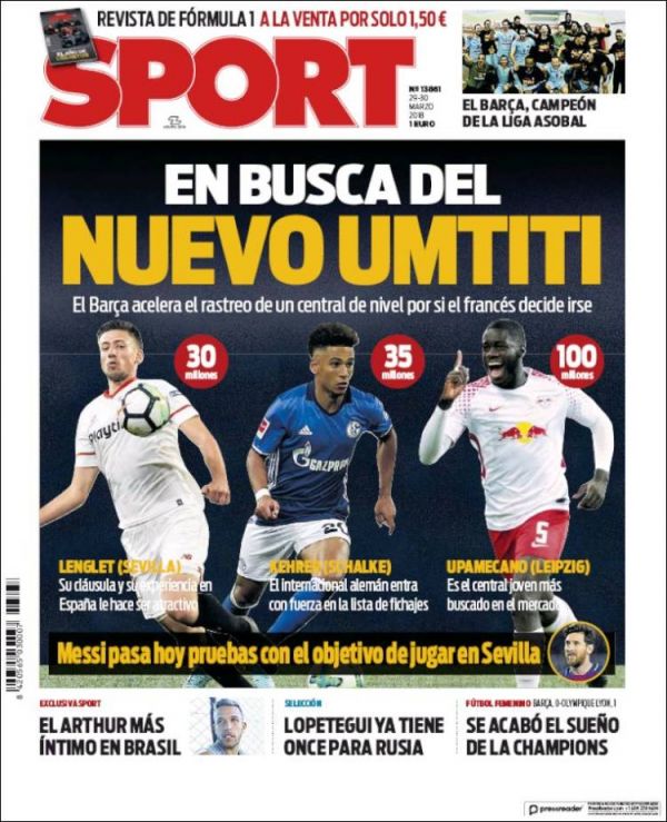  سه گزینه بارسلونا برای جانشینی اومتیتی  عکس