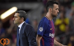  بوسکتس بازی مقابل لگانس را از دست داد