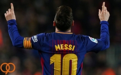  مسی به رکورد ضربات کاشته رونالدینیو رسید