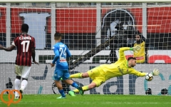  میلان ۰ - ۰ ناپولی؛ دوناروما مانع پیروزی شاگردان ساری