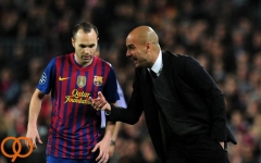  گواردیولا  بارسلونا موفقیتش را مدیون اینیستا است