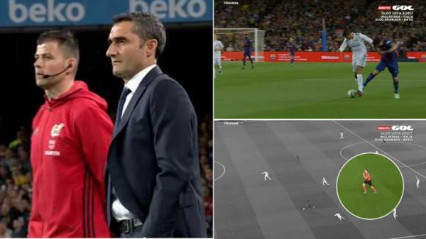 رفتار عجیب داور روی گل سوارز به رئال عکس