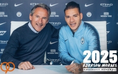  قرارداد ادرسون با منچسترسیتی تمدید شد