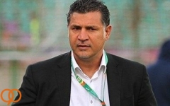  علی دایی تماشاگر ویژه بازی ایران - ترکیه