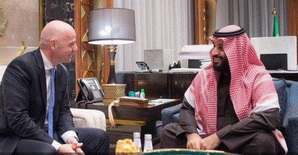 بن سلمان و دیدار دروغین با رییس فیفا گزارش