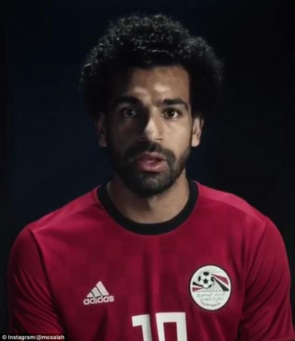  پیغام حماسی محمد صلاح برای بازی با روسیه  عکس