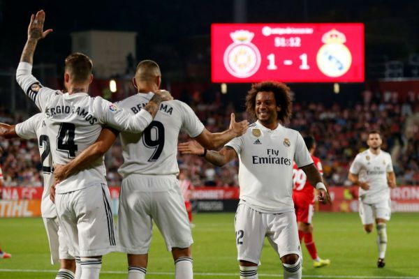 خیرونا 1-4 رئال مادرید برد کهکشانی با دبل بنزما