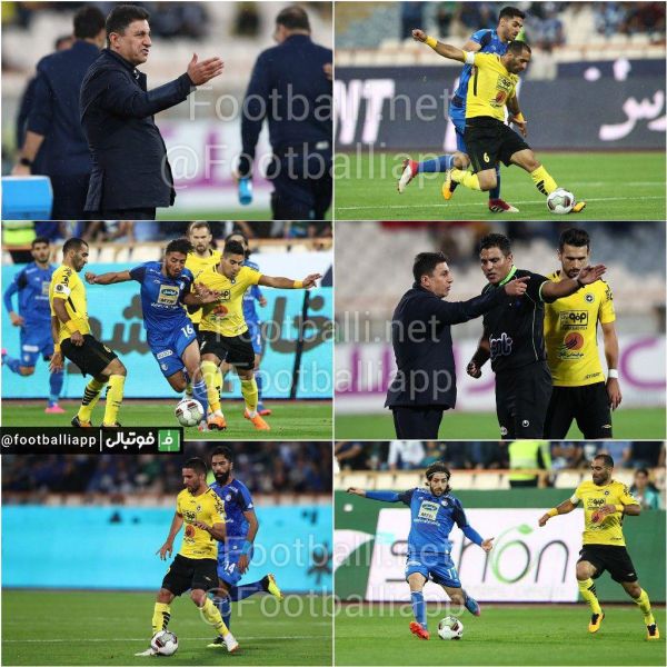  تصاویری از نیمه اول دیدار استقلال و سپاهان