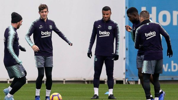  غیبت دمبله در تمرین امروز بارسلونا