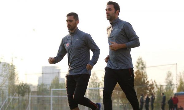 پیگیری تمرینات پرسپولیسیها در پژوهشگاه نفت تمرین اختصاصی عالیشاه