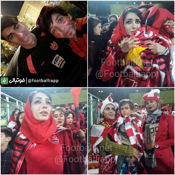  اشک شوق بانوی هواداری که بالاخره به آرزوی خود رسید و به ورزشگاه آزادی راه یافت