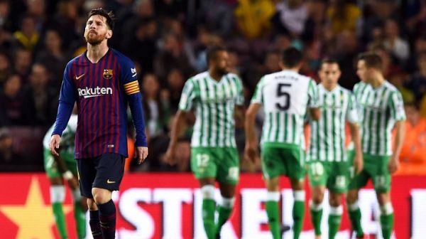  توقف رکورد 42 بازی بدون باخت بارسا در لالیگا، مقابل بتیس