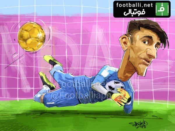  بیرانوند توپ رونالدو رو گرفت ولی توپ طلای آسیا رو نگرفت