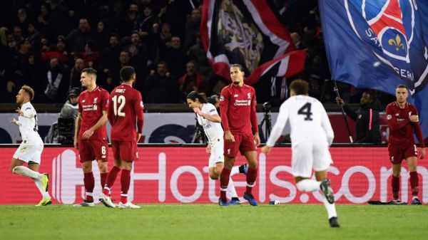 پی اس جی 2-1 لیورپول فینالیست در آستانه حذف