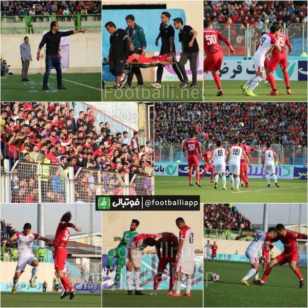  تصاویری از نیمه اول دیدار نساجی و سپیدرود