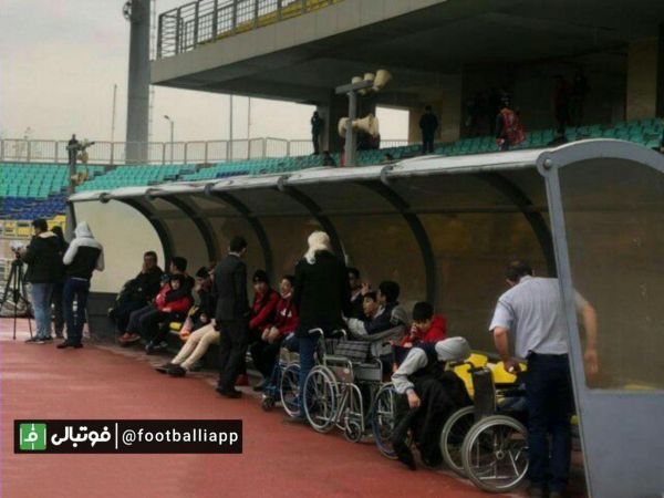  حضور کودکان معلول یونیسف در تمرین امروز پرسپولیس