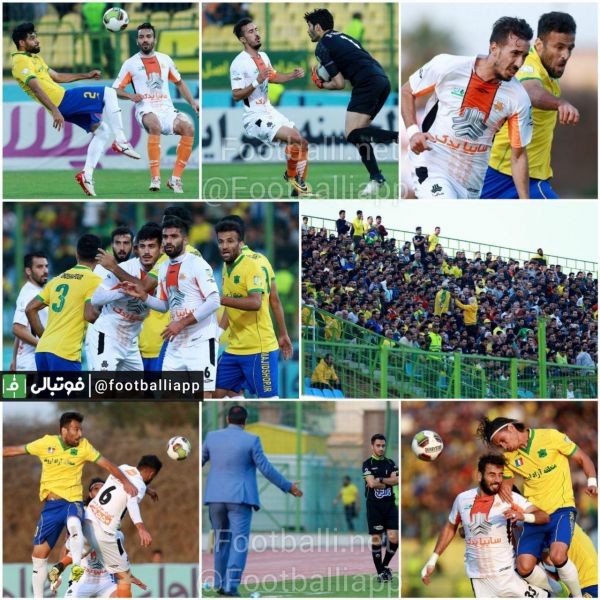  گزارش تصویری از نیمه اول دیدار صنعت نفت آبادان و سایپا