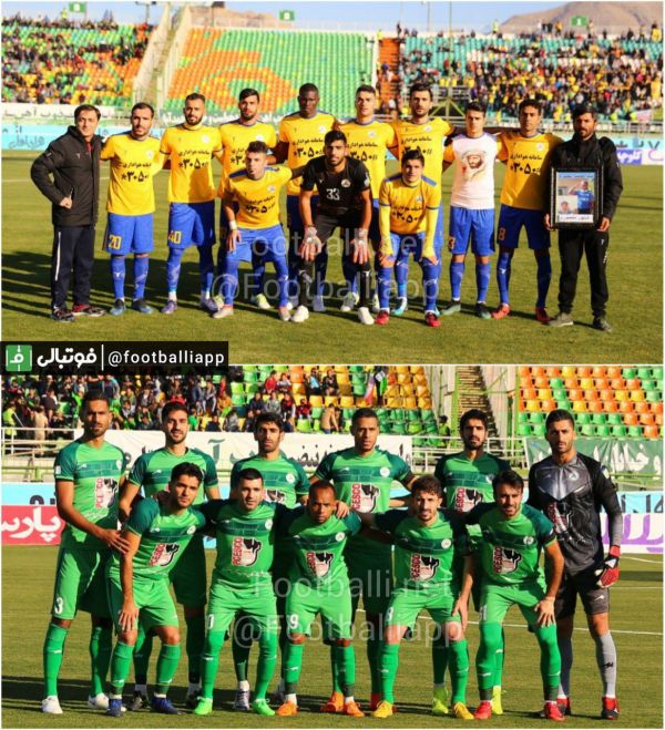 عکس تیمی بازیکنان ذوب آهن و نفت مسجد سلیمان