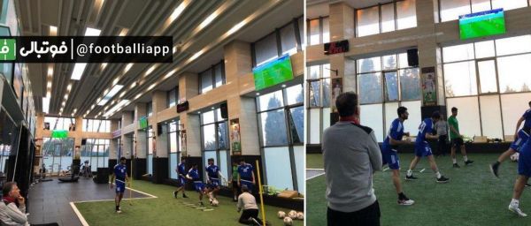  کارلوس کی‌روش هنگام برگزاری تمرین عصر امروز تیم ملی دیدار استقلال و پدیده را زیر نظر داشت