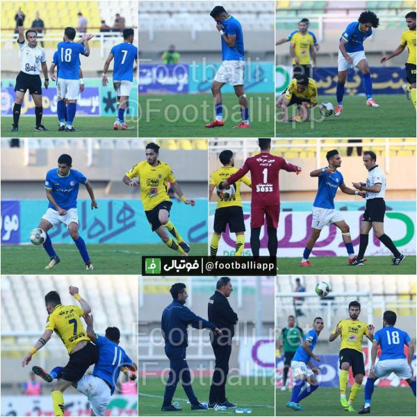  تصاویری از نیمه دوم‌ دیدار استقلال خوزستان و سپاهان