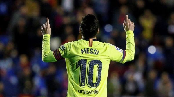 طوفان مسی در شب هت تریک و رکوردشکنی عکس