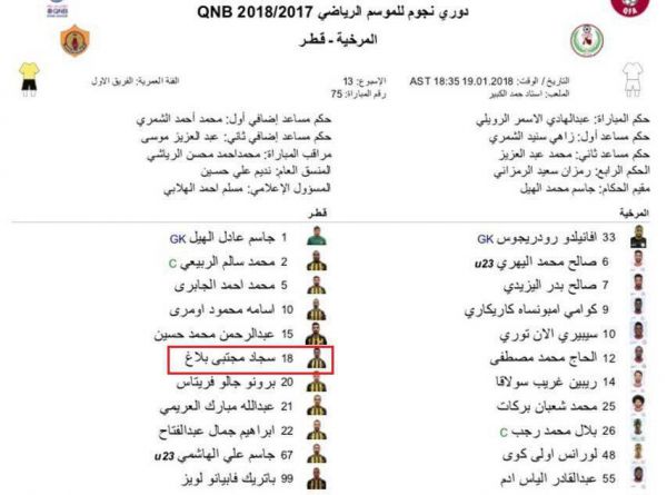 شهباززاده به ترکیب القطر رسید عکس