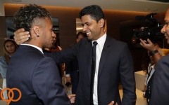 رئیس باشگاه پاریسن ژرمن نیمار در پاریس خوشحال است و هرگز در پایان فصل جدا نمی شود