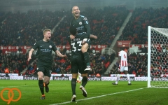  استوک سیتی ۰ - ۲ منچسترسیتی؛ تنها ۳ پیروزی تا قهرمانی