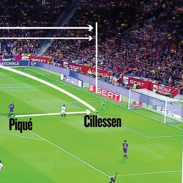 فریم به فریم با یک پاس گل 96 متری عکس