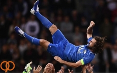 ستارهباران سنسیرو در بازی خداحافظی پیرلو از دریچه تصاویر