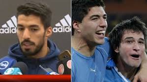  بغض سوارز به خاطر خط خوردن دوستش از جام جهانی