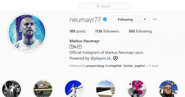  توضیح سایت فوتبالی درباره گزارش صفحه اینستاگرامی منتسب به نویمایر