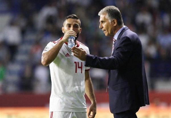 سامان قدوس عمدی روی پای بازیکن عراقی نیفتادم