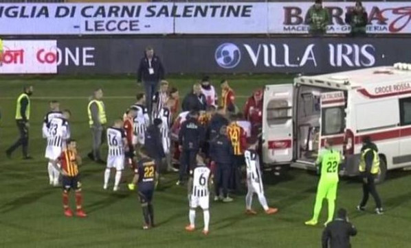  مصدومیت بسیار شدید یک بازیکن، بازی لچه و آسکولی را در ثانیه 30 لغو کرد