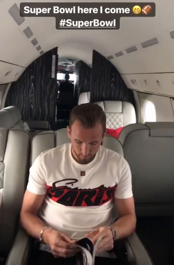  هری کین به آمریکا رفت تا سوپربال را ببیند