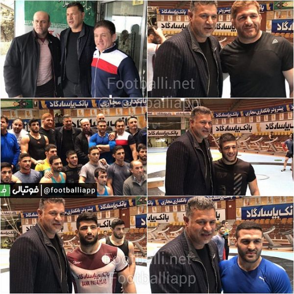  حضور علی دایی در اردوی تیم ملی کشتی آزاد