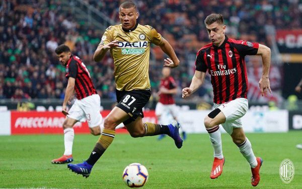  توقف خانگی میلان مقابل اودینزه