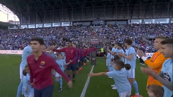  تونل انسانی و ادای احترام سلتایی ها به قهرمانان لالیگا