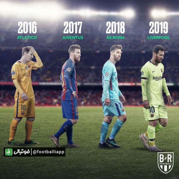  ناکامی های مسی در لیگ قهرمانان اروپا