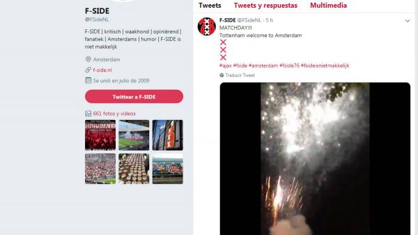  شلوغ کاری هواداران آژاکس در نزدیکی هتل تاتنهام در ساعت 2 بامداد