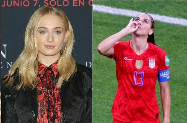 حمایت ستاره انگلیسی سریال بازی تاج و تخت از ستاره تیم ملی زنان آمریکا
