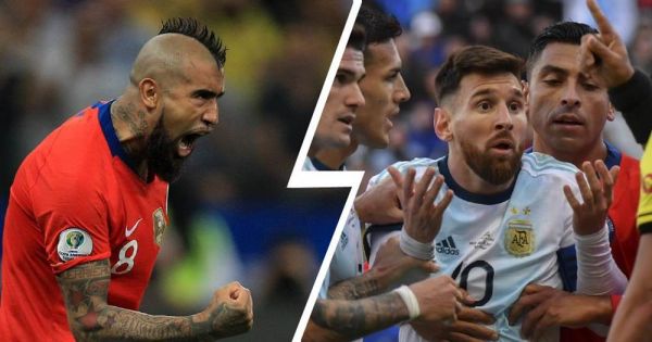  حمایت ویدال از مسی  در بازی برابر برزیل داوری علیه آرژانتین بود