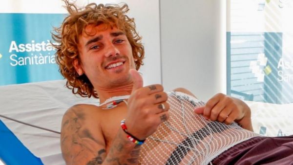  گریزمان در تست پزشکی بارسلونا