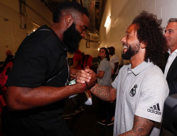 عکس؛ بسکتبالیست سرشناس آمریکایی در اردوی رئال مادرید