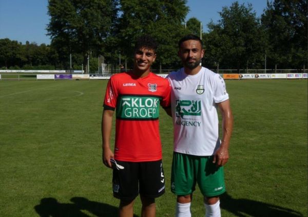 الاهلی قطر با یک گل جوانان نایمخن را برد عکس یادگاری امید ابراهیمی و کیان گیلانی