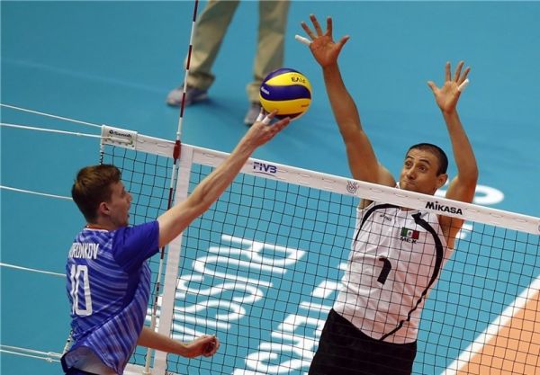  والیبال انتخابی المپیک  شکست سنگین حریف ایران مقابل روسیه