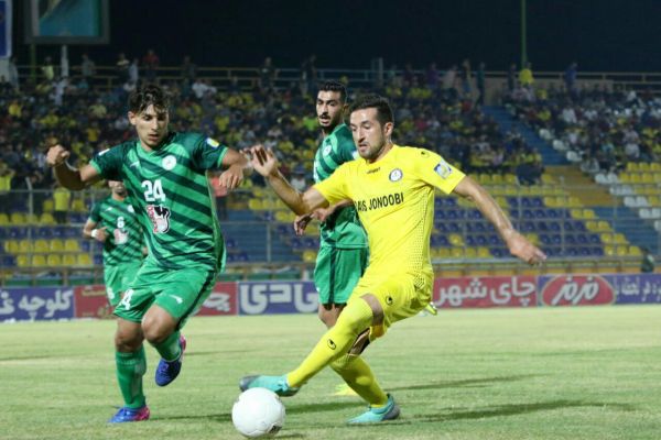  پارس‌جنوبی صفر - ذوب‌آهن صفر  دشت اولین امتیاز، برای پارس و ذوب