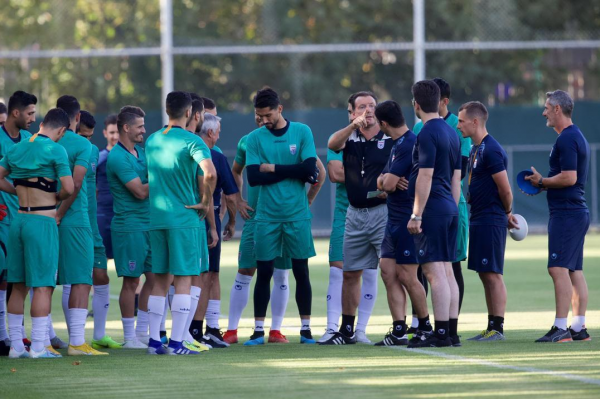 گزارش تمرین تیم ملی هیجان ویلموتس و تشویق بازیکنان به بالا بردن سرعت