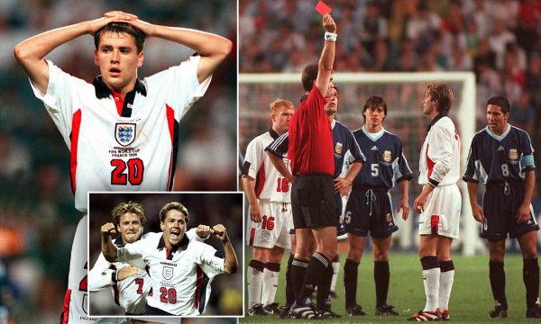  عصبانیت اوون از بکام  کارت قرمز او در سال 1998 باعث شکست ما شد